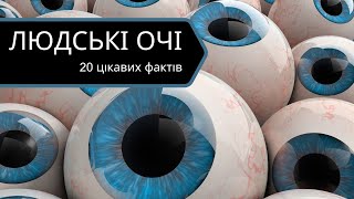 Людські очі: 20 цікавих фактів