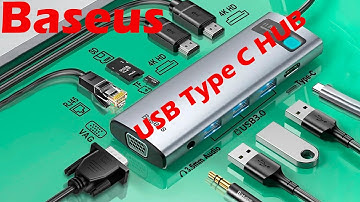 Baseus USB Type C HUB USB C to HDMI compatible RJ45 SD Reader PD 100W Charger USB 3 0 HUB For MacBoo