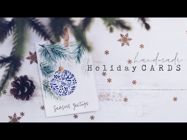 Watercolor Holiday Cards | Simple and Sophisticated