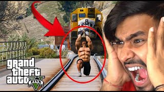 GTA 5: Train Hit The Bodybuilder In Gta 5 | Gta 5 Mod