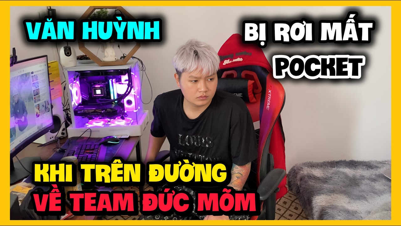 Văn Huỳnh bị rơi mất bộ phận của Máy Quay Pocket khi trên đường trở lại Team Đức Mõm | Hải Ngắc Ngứ