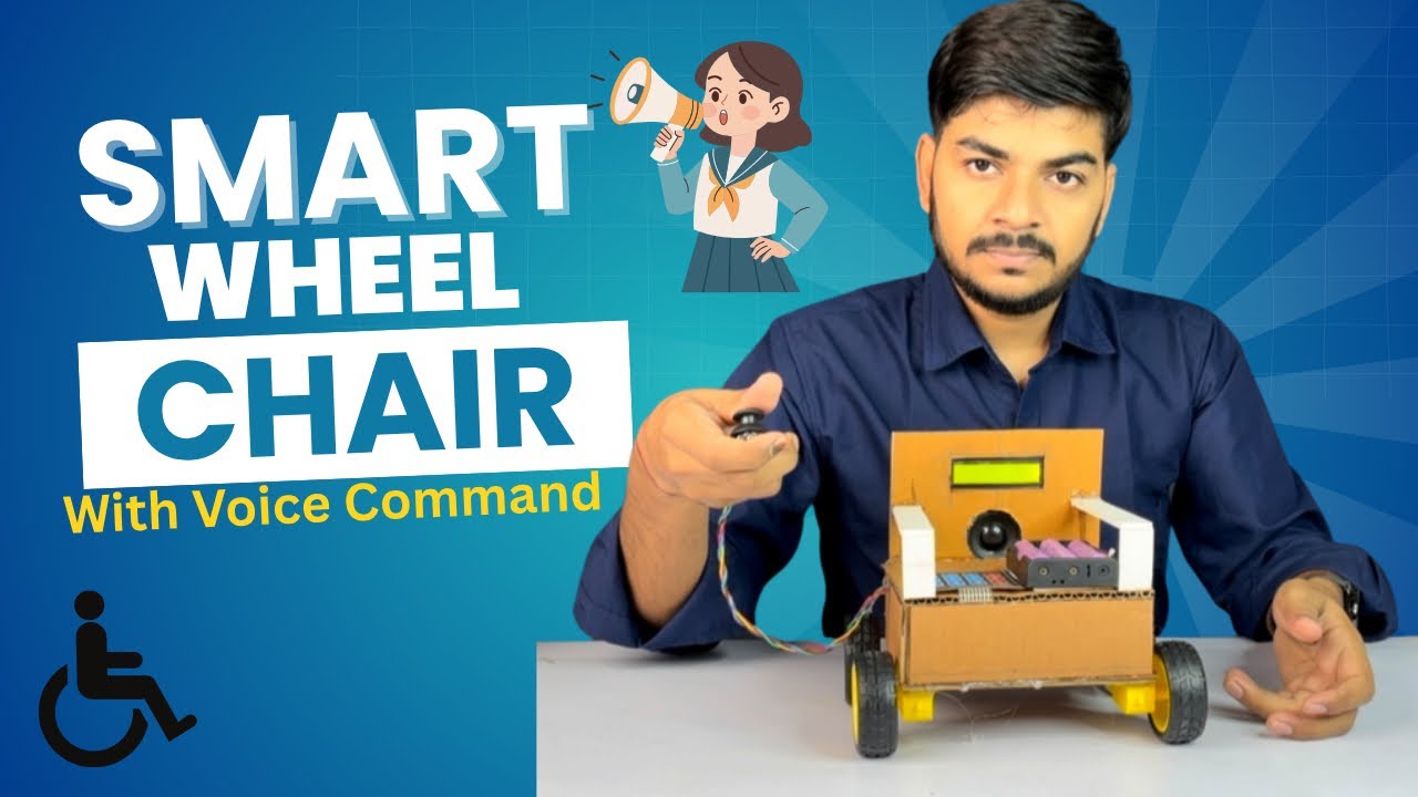 How to Make Smart Wheel Chair with Voice Command || Smart wheel Chair ...