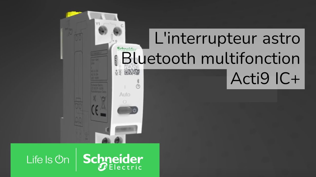 L'interrupteur astro Bluetooth multifonction Acti9 iC+