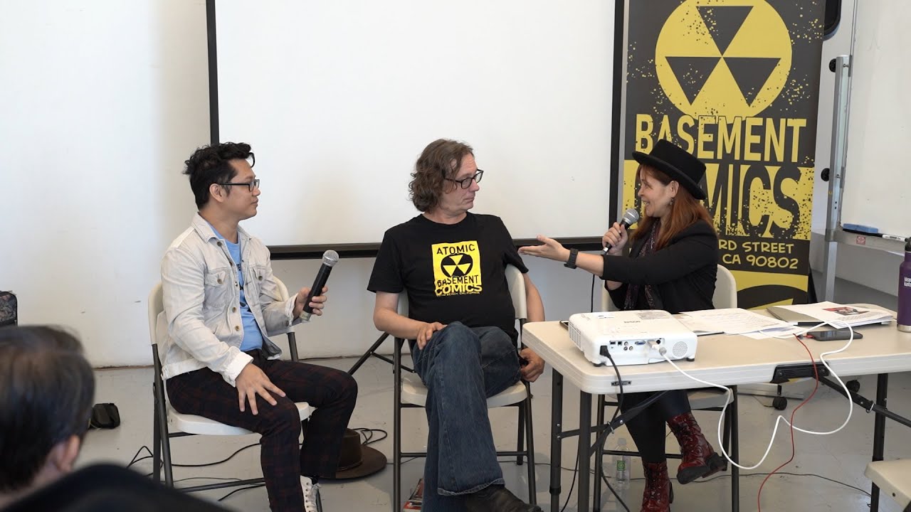 Geek Communities panel with Karen Kunawicz, Mike Wellman, and Adrian Arcega