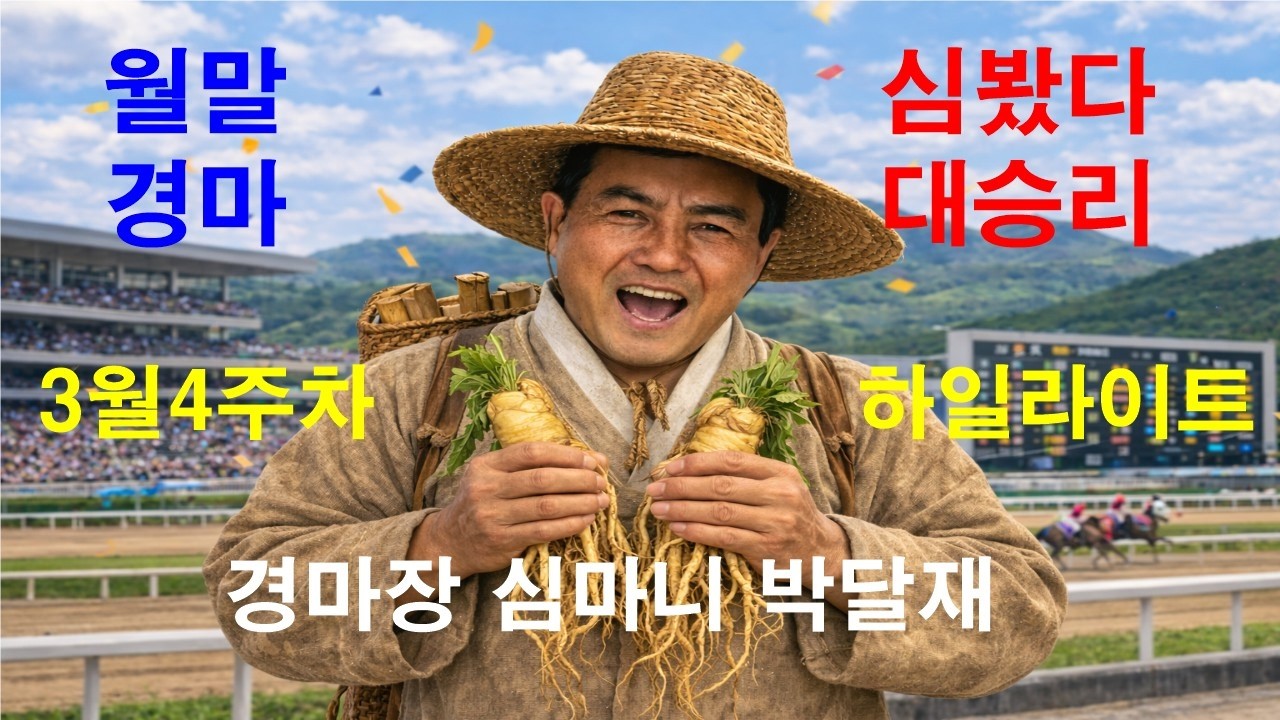 3월4주차 월말경마 대승 하일라이트 경마장심마니 박달재