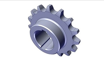 SolidWorks Tutorial - Roller Chain Sprocket