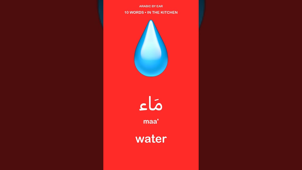10 Arabic Words for the Kitchen | Learn Arabic with Pictures #shorts