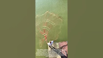 "Perfect Cast Net Throw! 🎣 (Ancient Fishing Trick)"