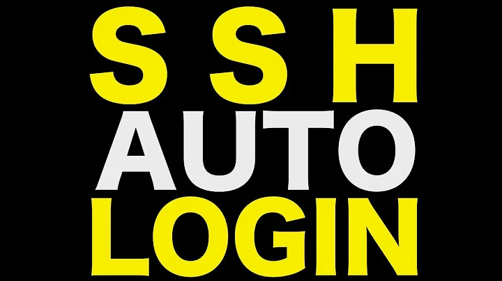 SSH Auto Login - How to automatically log into your server