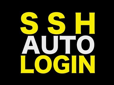 SSH Auto Login - How to automatically log into your server