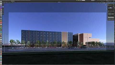 A building  exterior render from blender cycles and eevee for Architecture visualisation.