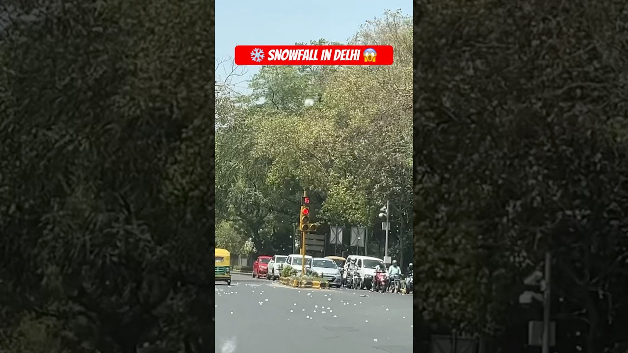 ❄️ Snowfall In Delhi 😱 