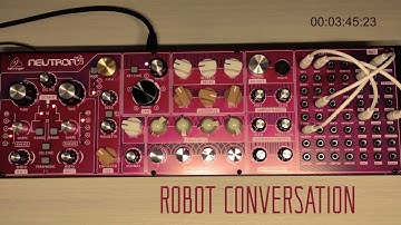 Behringer Neutron generative drone | Robot Conversation | with shimmer and some delay