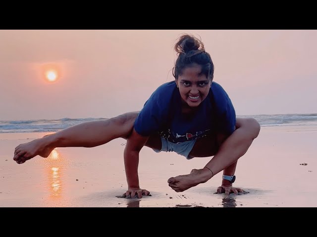 Yoga Poses, Goa Beach, Urmi Pandya