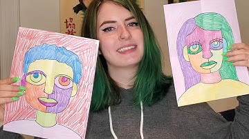 Artist Inspiration: Pablo Picasso Abstract Self Portrait!