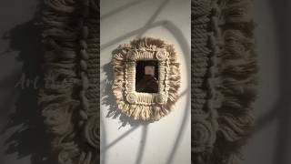 Macrame boho mirror wall art #art #recycledart #diy #homedecor #arttherapy#boho#macrametutorial