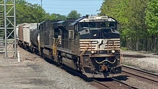 NS southbound mixed freight train Marion Ohio