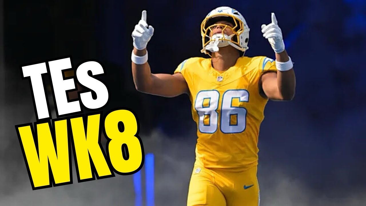 Week 8 TE Rankings, image size:1280x720