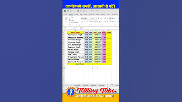 Sum Shortcut #excel #microsoftoffice #exceltips  @tellingtube #msoffice