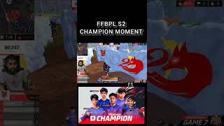 FFBPL S2 CHAMPION MOMENT | NEW CHAMPION OF BANGLADESH STRAW HATS | FREE FIRE ESPORTS #ff #sh #jb