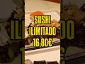 Sushi ilimitado desde 16,80€ con más de 130 platos