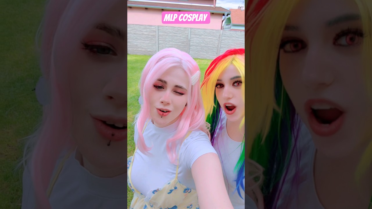 10 things us girls need | Rainbow Dash & Fluttershy #cosplay #shorts #mlp