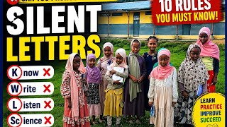 10 Silent Letter Rules You MUST Know | English Pronunciation | Silent Letters with Examples