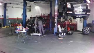 Platinum Motorcars of Las Vegas 2012 Jaguar XF 2.0 turbo engine removal time lapse