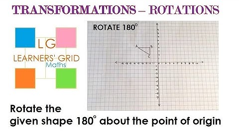 ROTATIONS (rotating a shape 180 degrees about the point of origin)