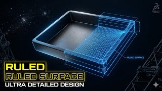 How to Create a Plastic Tray Using Ruled Surface in SOLIDWORKS | Beginner Tutorial”