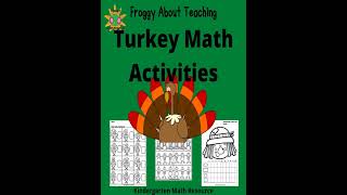Turkey Math  Activities for Kindergarten