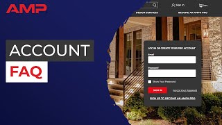 How to Navigate your AMP Pro Account