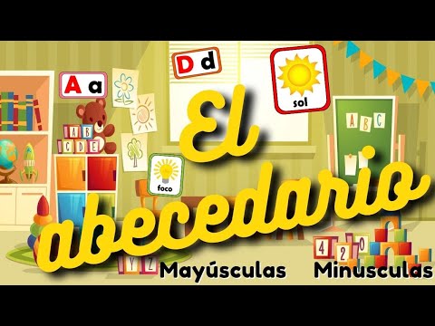 El abecedario para niños || Video educativo con letras mayúsculas y minúsculas + Ejemplos