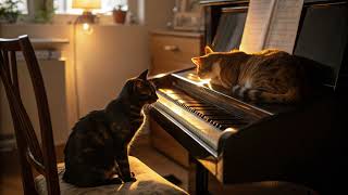 A Symphony of Serenity  Piano & Purring