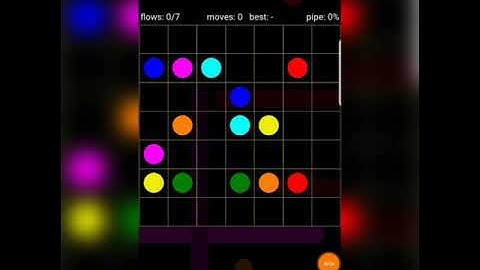 Flow Free Regular pack 7x7 Level 11 to 20 Solved