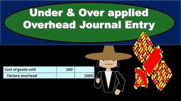 Under & Over applied Overhead Journal Entry