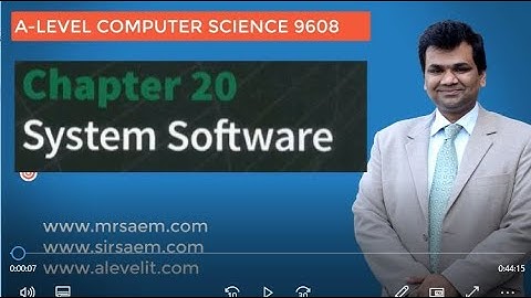 A LEVEL COMPUTER SCIENCE 9608 CHAPTER 20 BY MR SAEM