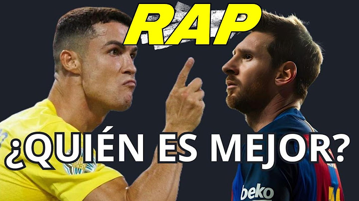 MESSI vs CRISTIANO - Comparativa versión RAP