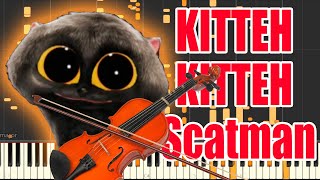 KITTEH KITTEH Scatman cat but it's Violin MIDI (Auditory Illusion) | Scatman cat Violin sound