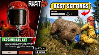 Rust Mobile - Best Settings | Fix Login & Heating Issues & How to Play Different Servers Update