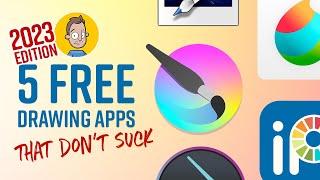 5 Free (and Really Good) Drawing & Painting Apps - 2023 EDITION screenshot 1