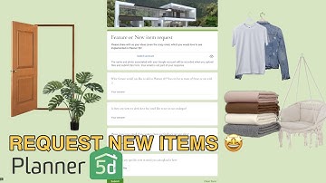 How to request New Items & Feature in Planner 5D | Quick Tutorial by Ayuh