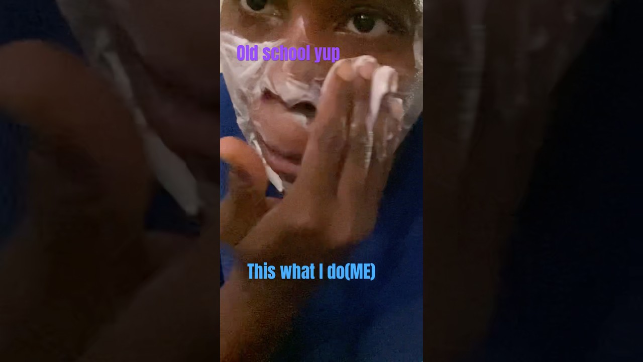 Old school face routine 