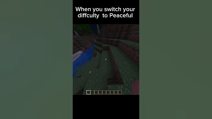 When you change your difficulty to Peaceful #viral #shorts