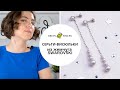 Как сделать серьги-висюльки из жемчуга Swarovski