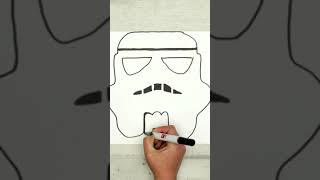 How to make a STORMTROOPER MASK #shorts