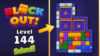 Block Out - Level 144 Walkthrough 🧩 | Solution & Gameplay 📱