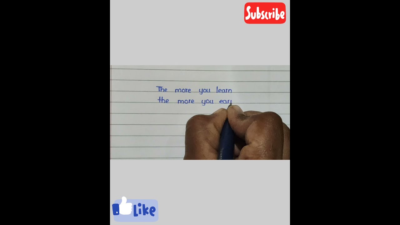 Super clean Hand writing in english|| best handwriting||motivational quotes||NKV Education