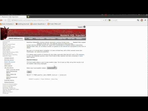WebGoat - Numeric SQL Injection