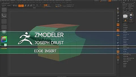 ZBrush ZModeler Edge Actions - Edge Insert